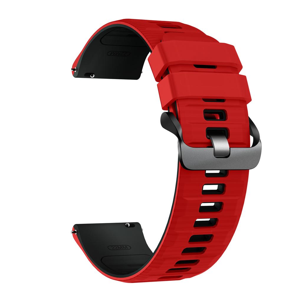 22mm Dual Color Silicone Strap for Huawei Watch GT 6/5/5 Pro/4 46mm Quick Release Watch Band