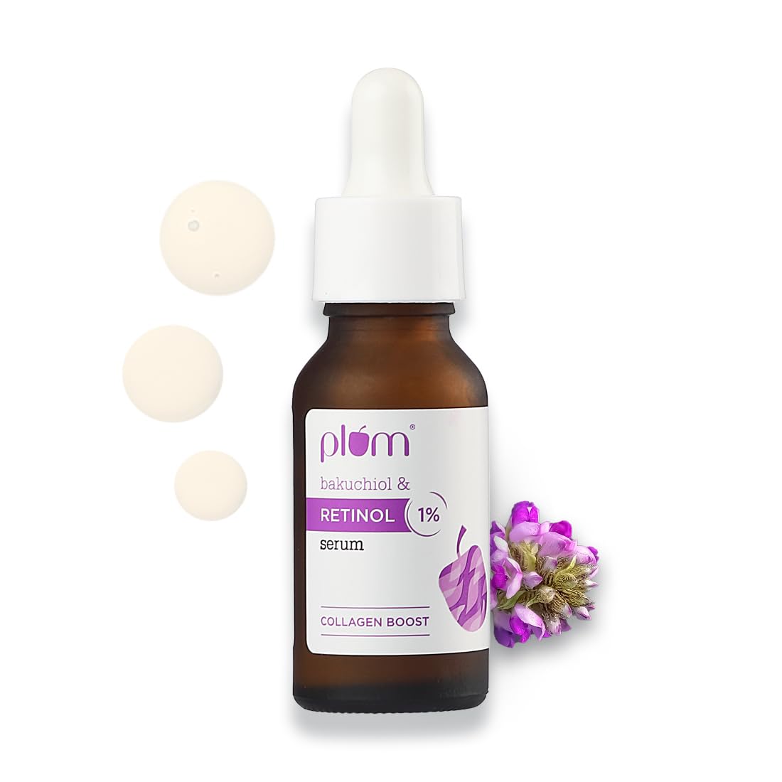 

Plum 1% Retinol Advanced Night Face Serum with Bakuchiol 20ml for Fine Lines Wrinkles Skin Firmness