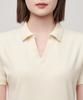 MUSINSA STANDARD WOMAN Women'S Slit Neck Polo Dress [Egret]