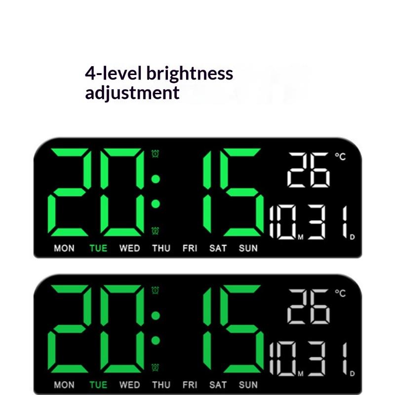 1 Set Digital Wall Clock Large Led Digital Wall Hang And Display Stand Clock With Timer & Countdown For Students