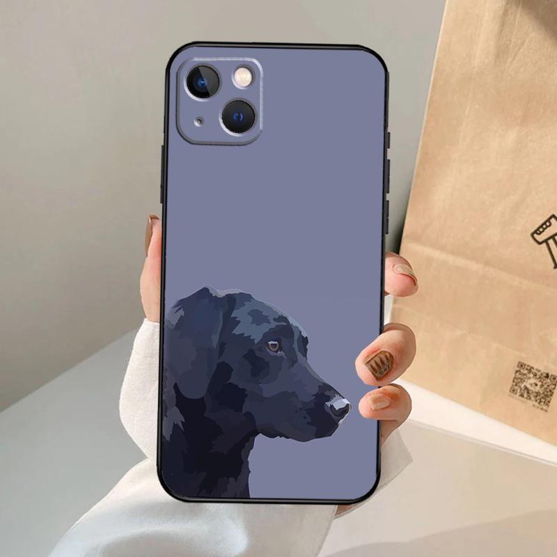 Black Labrador Dog Phone Case For iPhone 17 Air 16 15 13 11 12 14 Pro Max 13 12 mini 15 16 Plus 16e Cover Coque