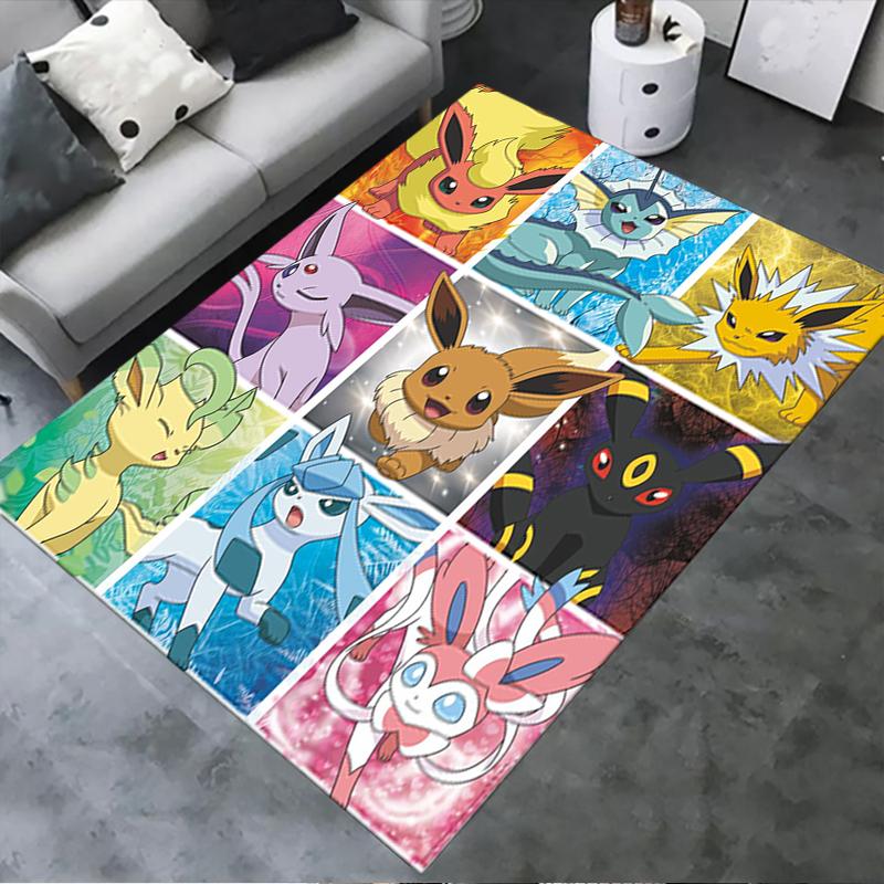 2025 New Pokemon Carpet Rug for Living Room Bedroom Home Sofa Decoration,Kids play Non-slip Floor Mat77