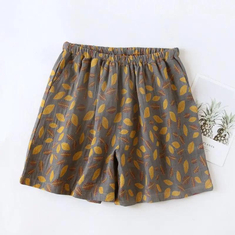 

Shorts Pants Women Cotton Summer Versatile Vintage Loose Large Size Casual Wide Leg Pants Shorts XL