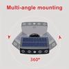 Powerful 4 LED Solar Security Lights Outdoor Decor Sensor Motion 3 Modes Street Waterproof Lamp Wall Night Work Light for Garden