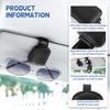 JUSTTOP 2Pack Sunglasses Holders For Car,Magnetic Leather Buckle Sun Visor Sunglass Clip,Ticket Card Clip Sunglasses Mount,Car Interior Accessories