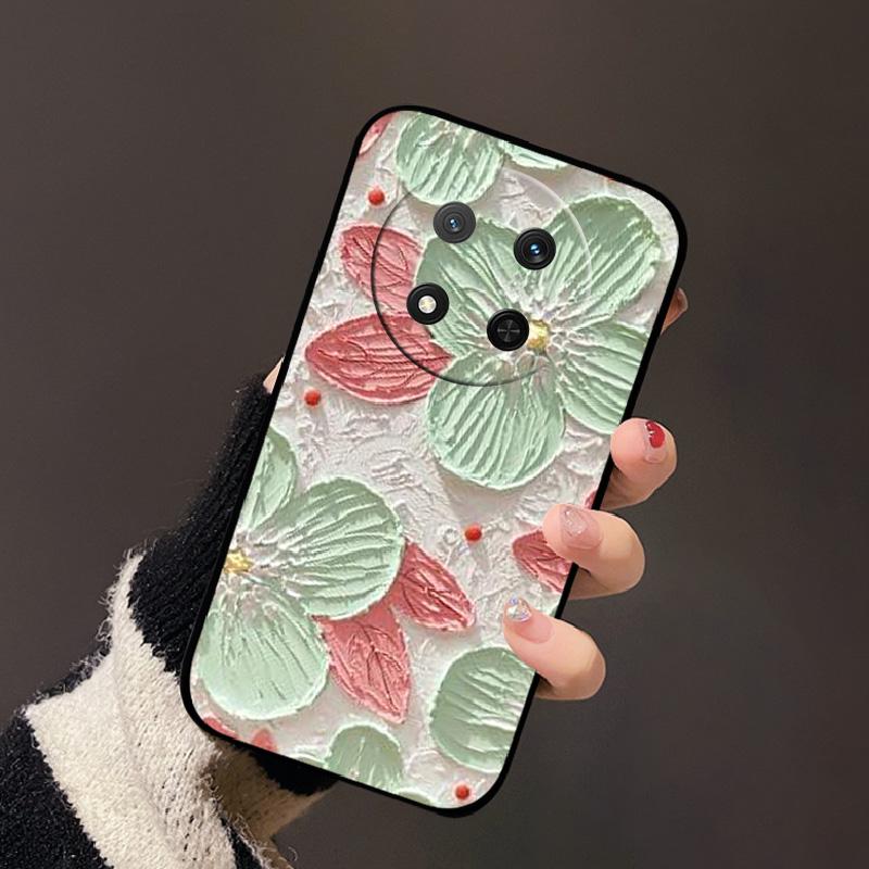 Für Honor X9c 5G X60 Pro 5G Mode Farbe Schild Luxus Silikon Hülle Funda Für Honor X9C 5G X60 Pro 5G Schwarze Rückseite