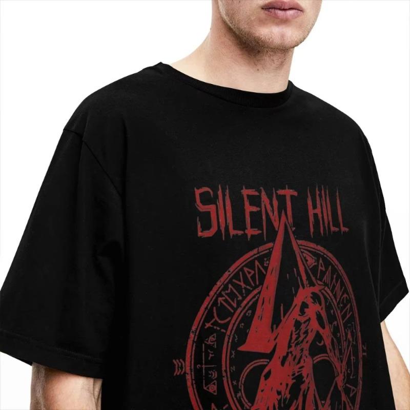 Funny Pyramid Head The Order Silent Hill Printed T Shirt Men's Women Pure Cotton Tees Shirt Classic Oversized Male Clothing