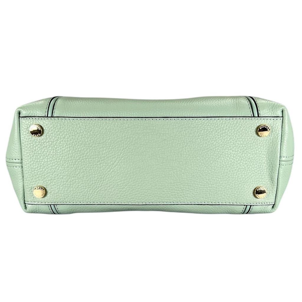 Michael Kors Satchel Shoulder Bag Handbag Cowhide Light Green Women 35S0GYZS3L Used