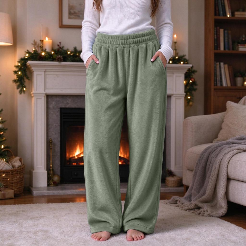 Damen Flanell Casual Lockere Jogginghose für den Alltag und zum Entspannen