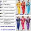 Women's Ethnic Long Sleeve Performance Set: Belly Dance Highlight Pants & Top