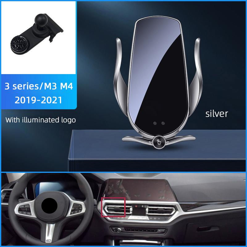For Bmw X1 X2 X3 X4 X5 X6 X7 2 3 5 7 Series Wireless Charging Magnetic Car Phone Holder Base Charger Auto Accessories For iPhone