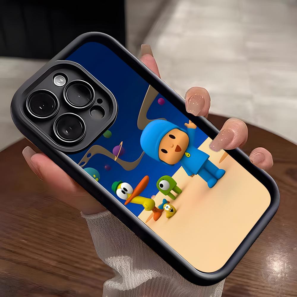 Pocoyo Phone Case For IPhone 17 Pro Max 15 Pro 16 14 Plus 12 13 Mini 11 Pro Shockproof Soft Cover