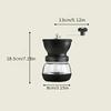 Camping Coffee Grinder Coffee Grinder Set Manual with Glass Jar Adjustable Ceramic Burr Large Capacity Hand for Home Travel