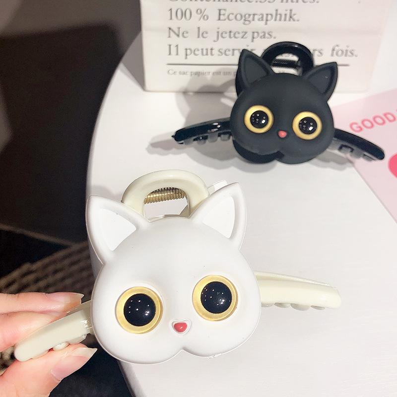 Süße Haarspange mit Katzenmotiv, Cartoon-Design, große Haarspange für Mädchen und Frauen, Haarspange, Kopfbedeckung, Mädchen, Kinder, Haar-Accessoires