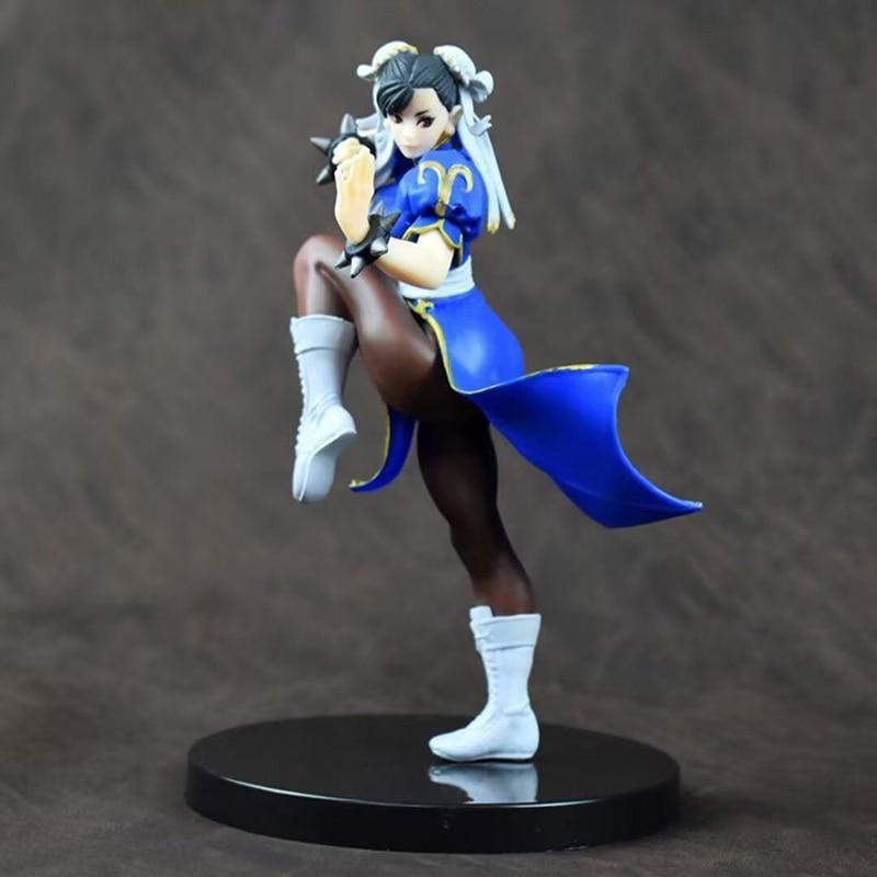 Street Fighter Anime Figure Chun Li Battle Costume Action Figure Collection Model Doll Toys