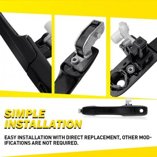 Car Exterior Outside Door Handle Front Left For 2005-2006 Honda CR-V SE Replace