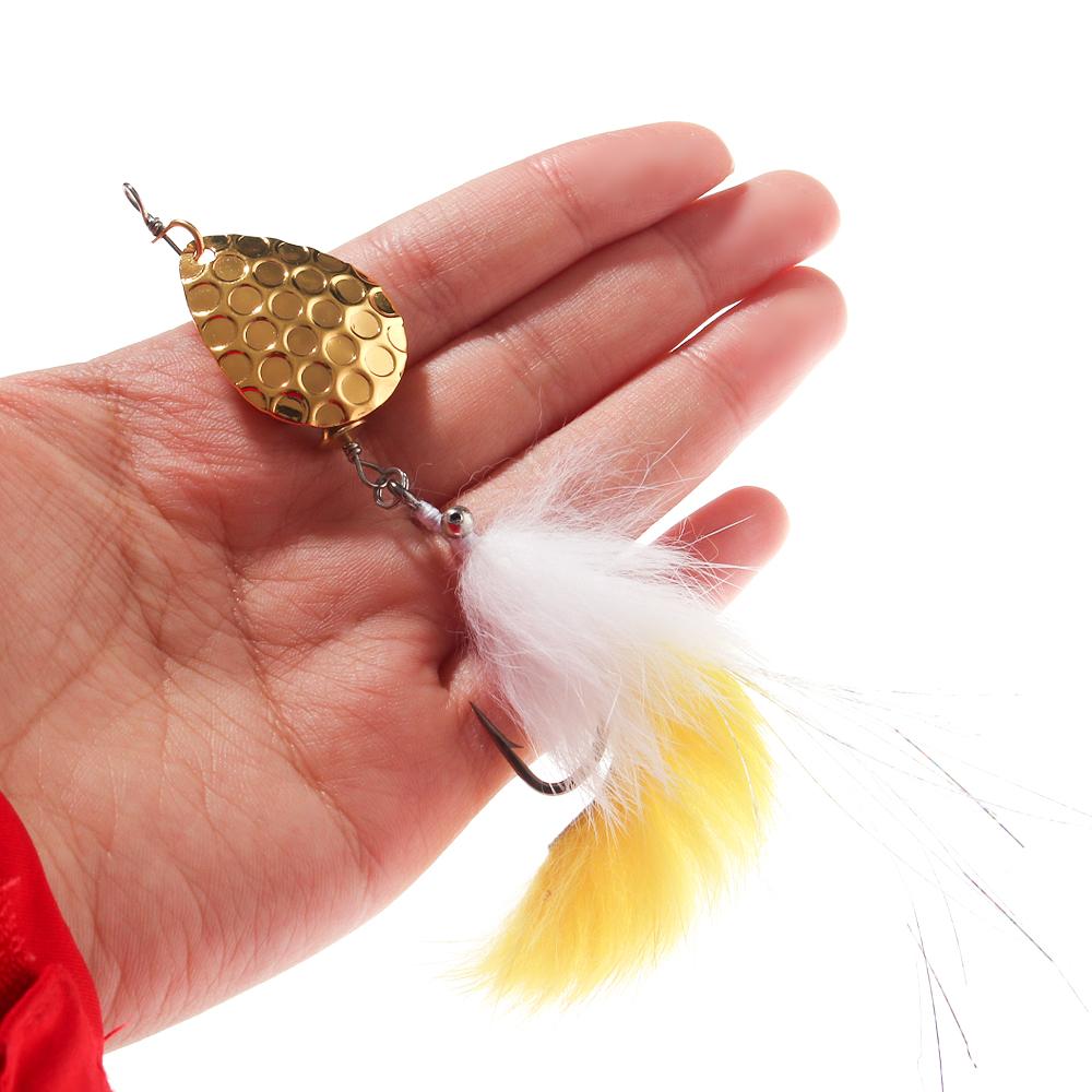 Bimoo 2pcs/5pcs Mix Bead Chain Eye  Hare Zonker Streamer W/Brass Sinker Spoon Lure Bait Set Decoy Bait Sequins Stinger Fishhook Spinner Fishing Lure