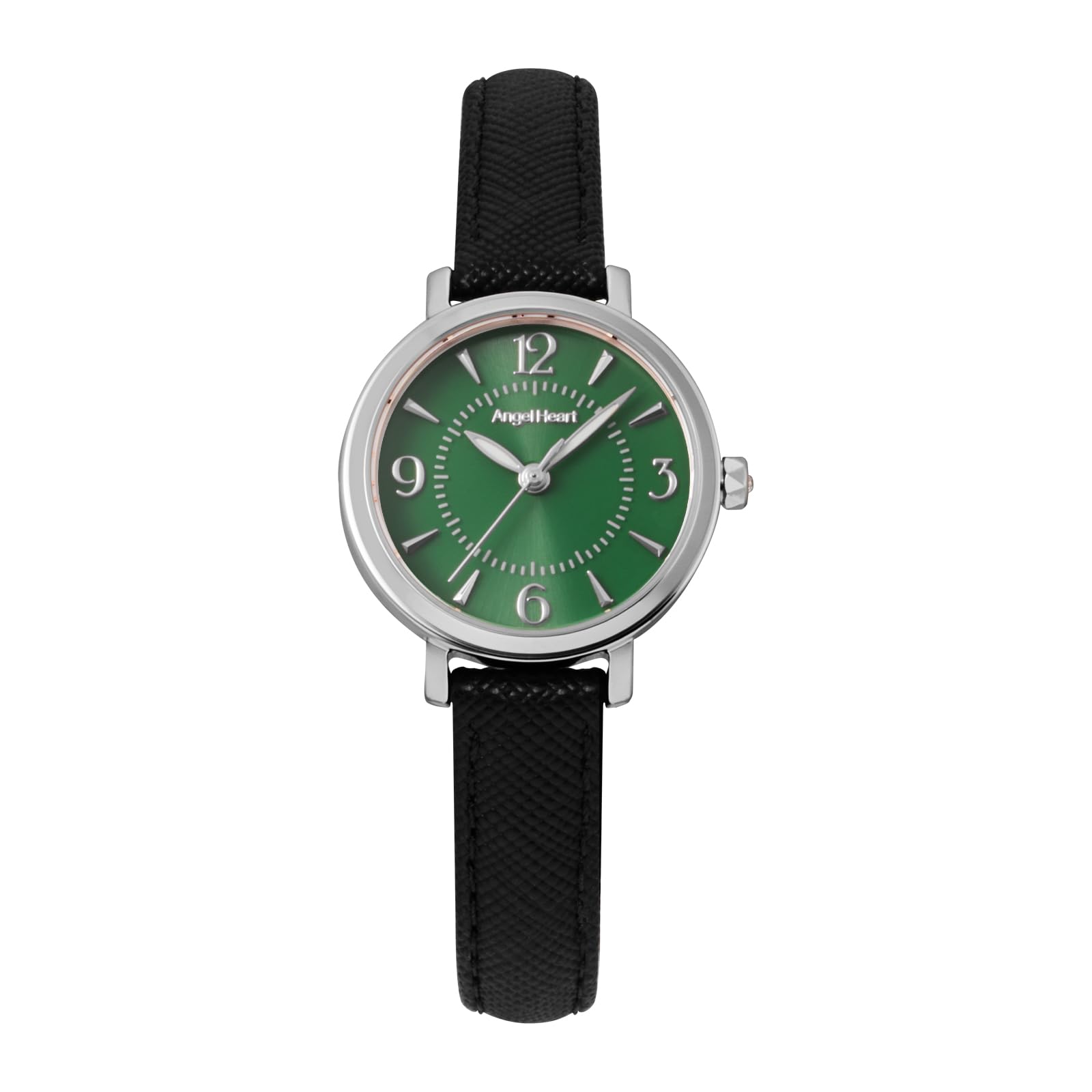 Flowery Time Solar 3 ATM Water Mineral Green [Angel Heart] Watch, Powered, Resistant, Glass, Dial, OAA25S-BK-GR-AM, Women s [Authentic] зелёный