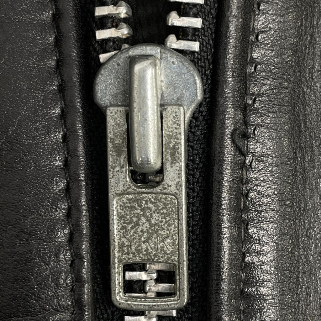 SCHOTT Made in USA 80-90's Motorcycle Tag Late 118 Black Cowhide Double Rider Jacket Jacket 36 blackUsed