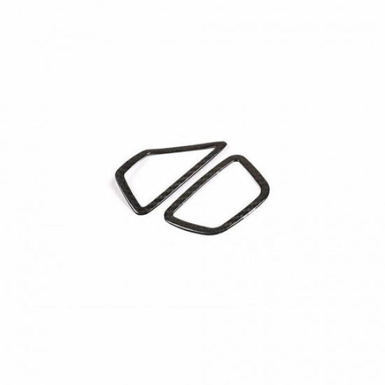 For BMW 5 Series 2018- Dry Carbon Fiber Dashboard Air Outlet Vent Cover Trim