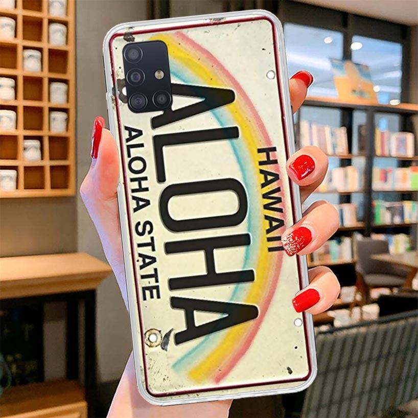 License New York Plate Number Cover Phone Case For Samsung Galaxy A12 A22 A32 A52 A72 A02S Phone Case Note 20 Ultra 10 S10 Plus