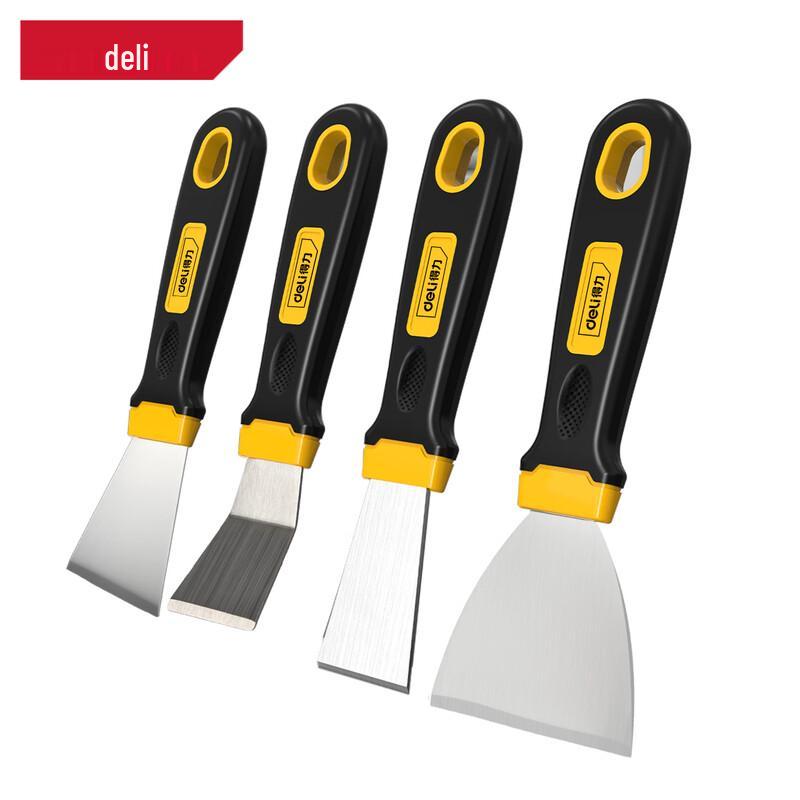 Deli 4-Piece Caulk & Grout Cleaning Scraper Set