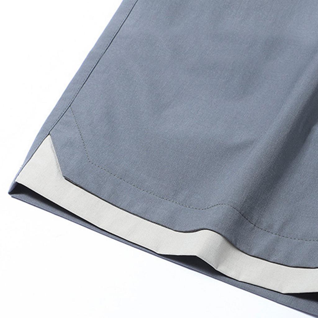 Men's Drawstring Breathable Outdoor Sports Straight Leg Five Point Pants