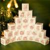 Advent Calendar Boxes for Christmas with 24 Foldable Paper Boxes Decorative Countdown for Small s and Holiday Treats Packaging