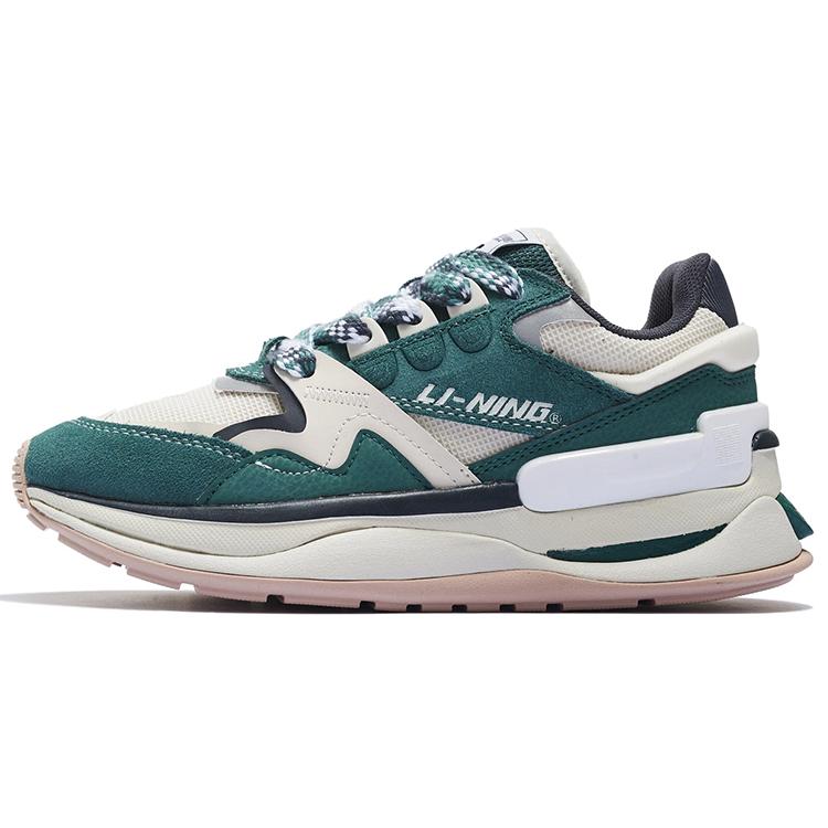 New LiNing 001 Innocence V2 Ingenuity Cushioning Anti Slip And Wear Resistant Low Top Casual Shoes Women's Green AGCS110-4