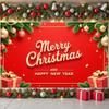 Merry Christmas Banner Gift Box Christmas Decoration Banner New Year Banner Decorative Border For Home Party Office Decoration