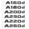 3d ABS Black Car Letters For Mercedes Benz A45 A160 A180 A200 A250 A260 W176 W177 Emblem Badge Logo Sticker Trunk Accessories