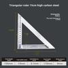 Aluminum Alloy 150x200mm Triangle Steel Angle Ruler for Woodworking