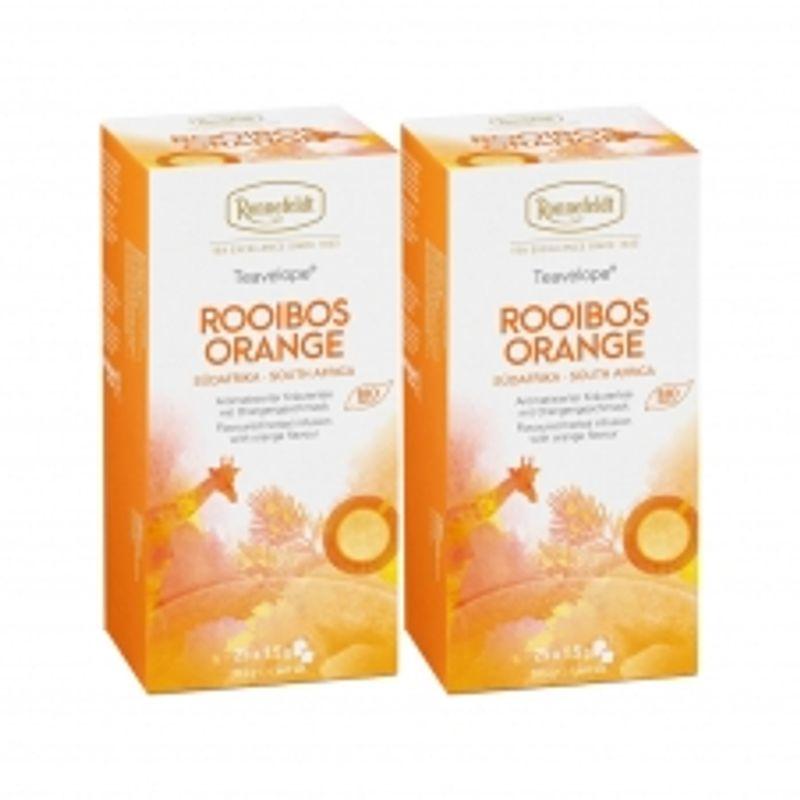 Ronnefeldt Rooibos Orange Teabelof Herbal Tea Bags 25 Pack x 2 Packs