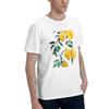Hand Painted Yellow Lemon Watercol Men TShirt Plus Size T Shirts Mens ONeck Cotton Tees Short Summer Male