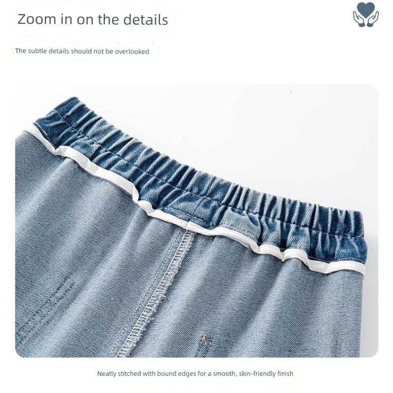 Hello Kitty Girls' Spring Outfit 2026 New Sweatshirt and Jeans Children's Spring Two-Piece Set Thin Trendy Style