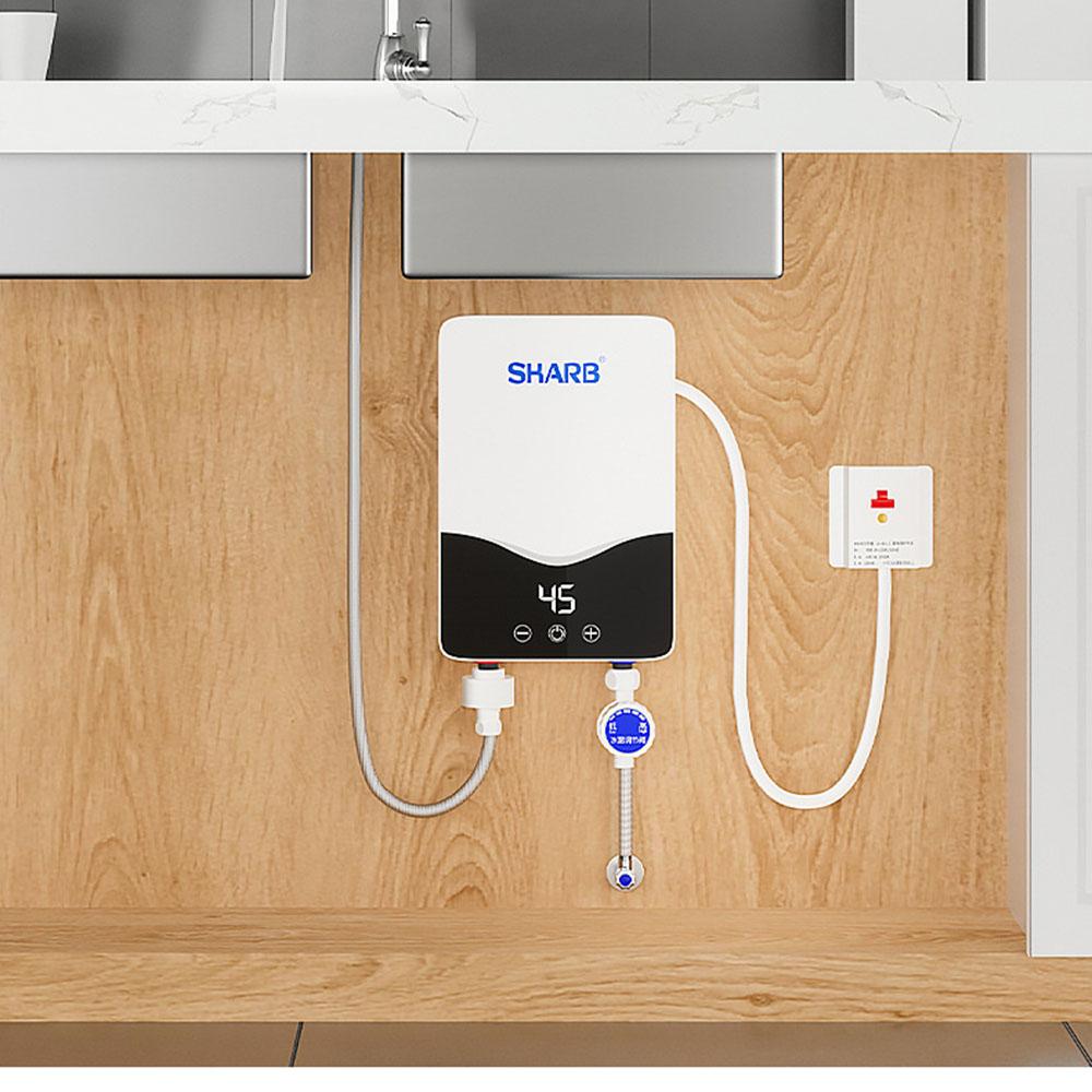 Tankless Water Heater Electric Electric Water Heater Digital Display Instant Hot Water Heater LCD Touch Screen