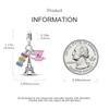 Charms Plata Romantic Eiffel Tower Coffee Cup Pendants Fit Original Bracelets Charms For Women Jewelry Diy Making Gifts