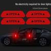 Reflective Car Door Warning & Anti-Collision Sticker Strip - Decorative & Creative