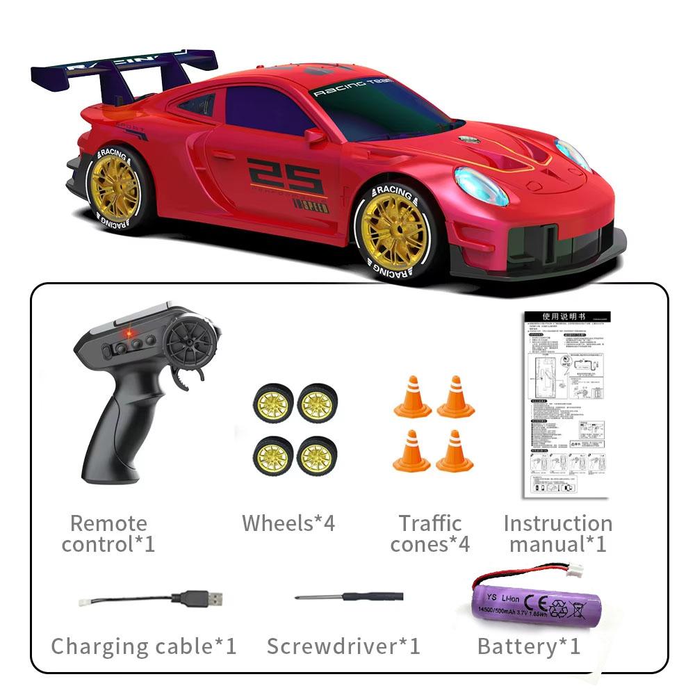 Non-Toxic Jjrc Q228 Remote Control Car Iridescent Rc Drift Racing Toy 2.4G Multiplayer Battle Mode Electric Stunt Vehicle For Kids Gifts