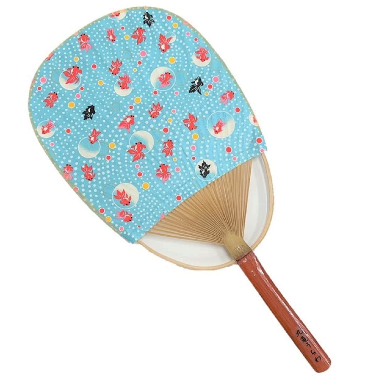 

Marugame Uchiwa Bamboo Uchiwa [5 Senses] (Goldfish Pattern) (Light Blue) світло-синій колір