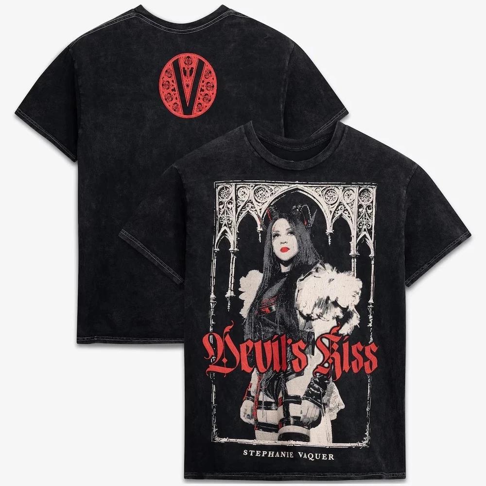 Stephanie Vaquer Cotton TShirt Graphic Washed Tee Chilean Wrestler Unisex Tee XL