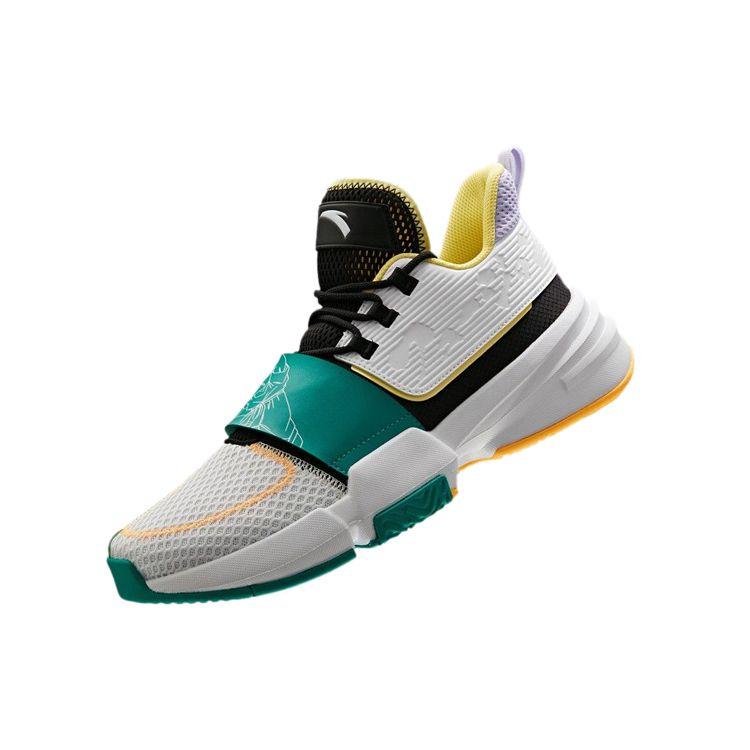 Anta Dragon Ball Super X  Gotenks Trunks Basketball Shoes Men Sneakers White Green 112021615-9