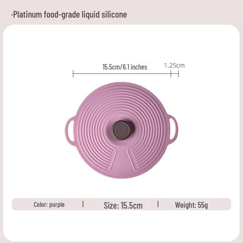 Silicone Fresh-Keeping Lid Set: Microwave-Safe, Spill-Proof, Glass Bowl Covers