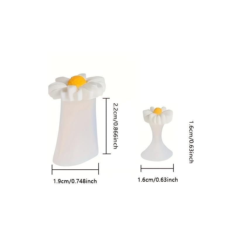 8PCS Daisy Flower Silicone Toe Separators Soft Finger Splitter for Manicure Pedicure Nail Art Tool Foot Care Accessory
