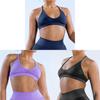 Seamless High Elastic Yoga Bra With Floral Jacquard For Fitness And Running