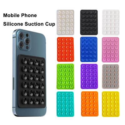 1Pc Silicone Suction Pad For Mobile Phone Fixture Suction Cup Backed Adhesive Silicone Rubber Sucker Pad For Fixed