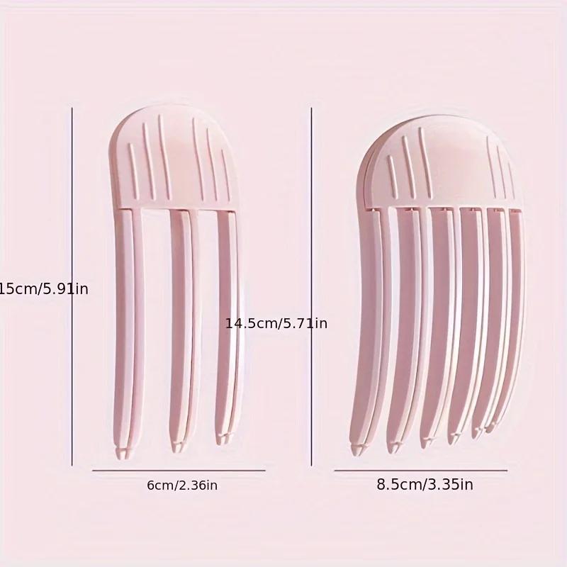 2Pieces Women's Hair Clips Collection - Features Secure Grip in Delicate Pink Hues, Great for Daily Wear and Elegant Appearances