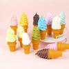 Simulated Crispy Cone Ice Cream Display Model for Shop Decorations