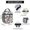 Frische Blume Wildpferd Isolierte Lunchtasche für Damen Büro Kühltasche Thermische Lebensmittelbox Tragetasche Auslaufsicherer Lunchbox-Behälter