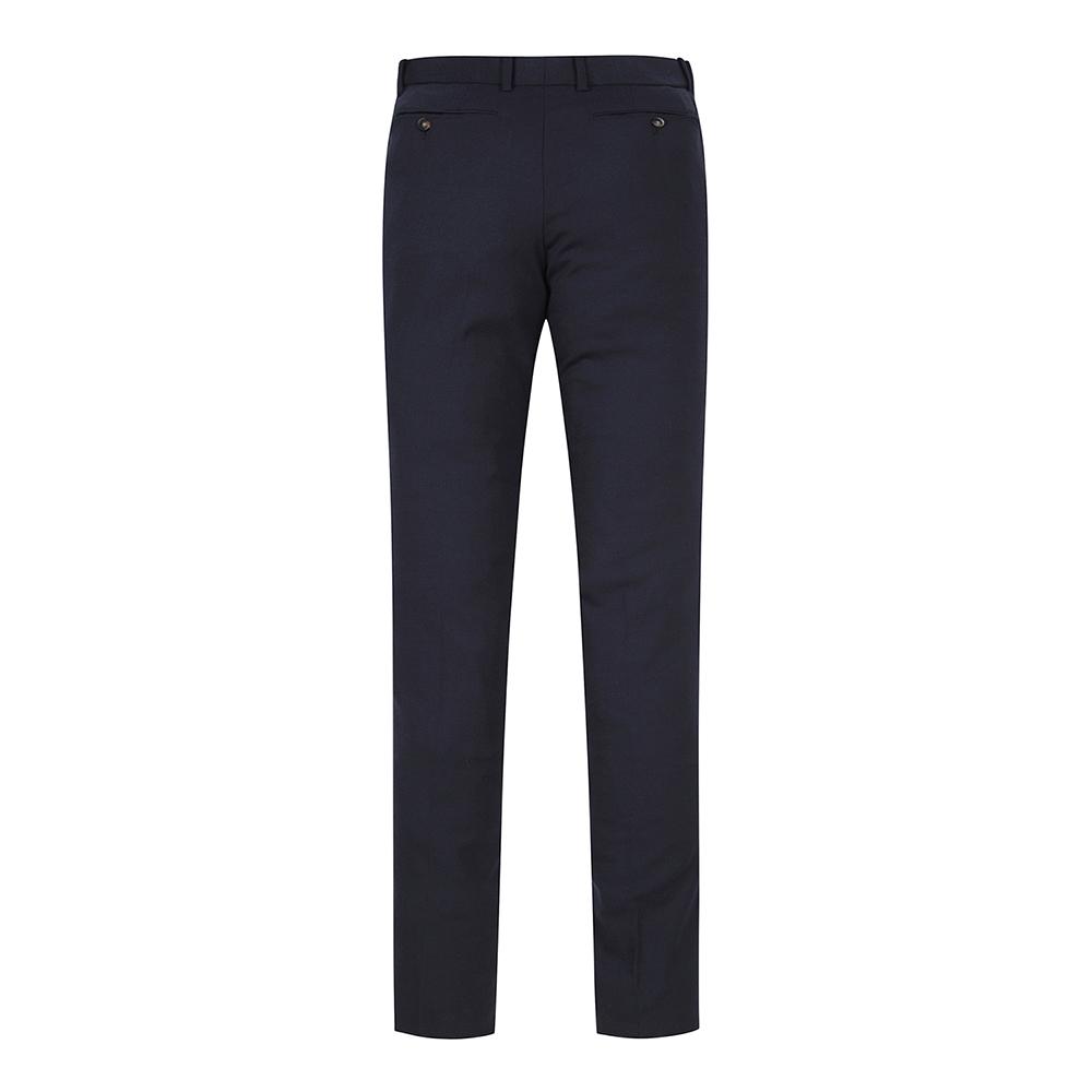 FERRAROMILANO Men'S Solid Wool Blend Slacks Navy (A0C710349)